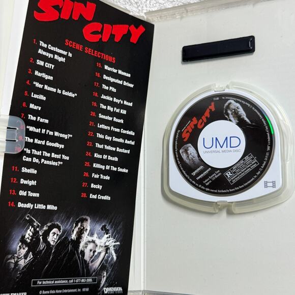 PSP UMD Frank Miller’s Sin City (UMD-Movie, 2005) Complete Tested - Picture 2 of 3